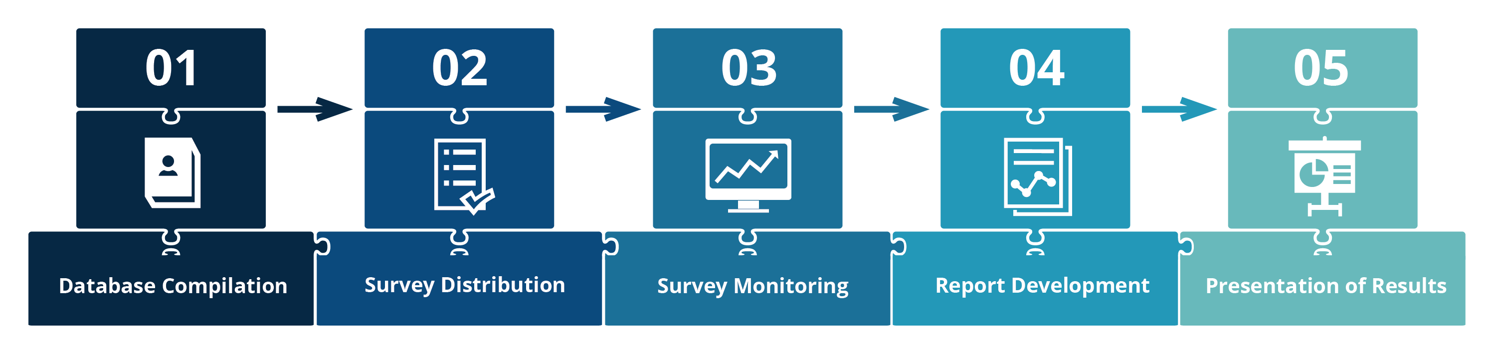 Kingsley Associates survey process graphic